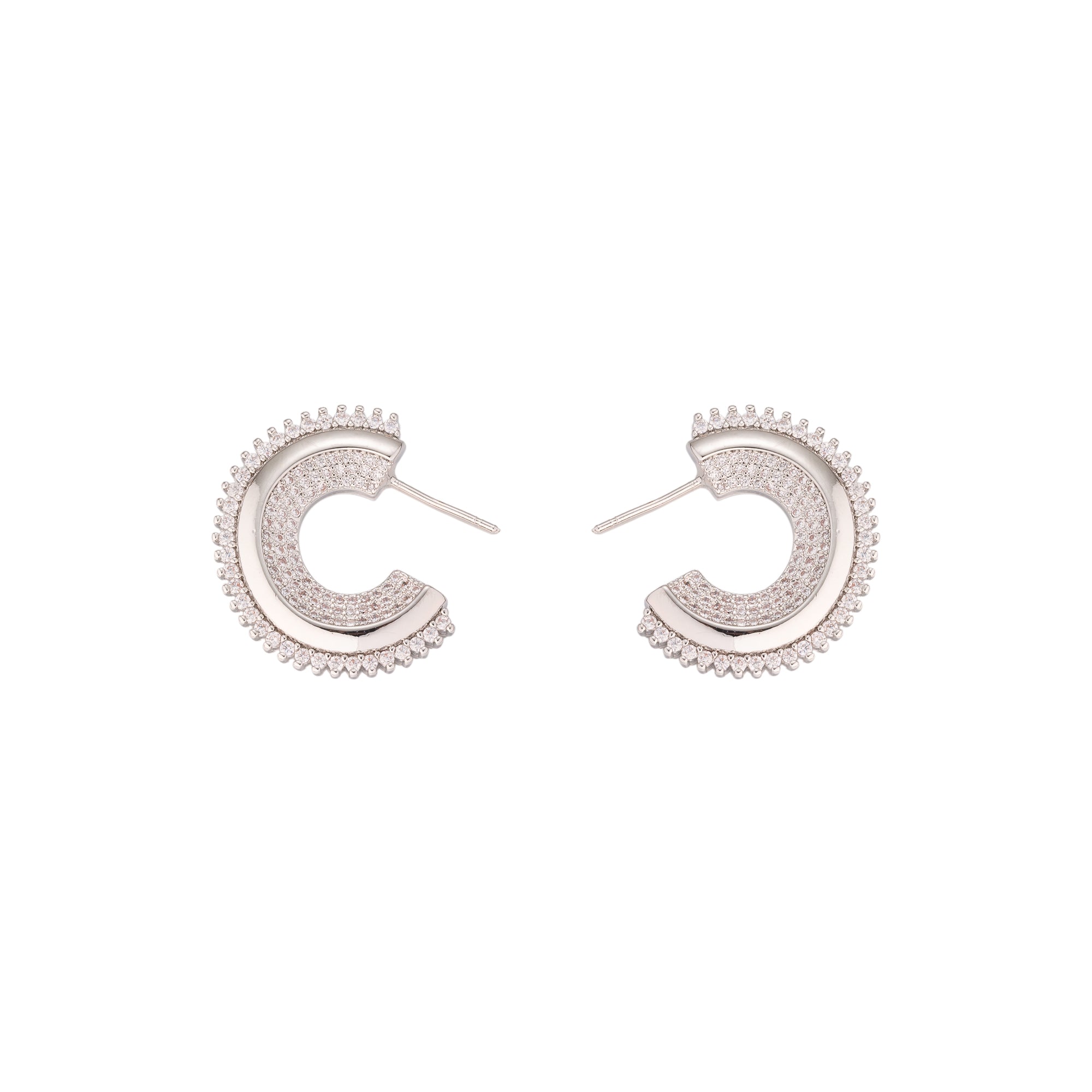 Chunky Gold CZ Statement Posts EA-0304 EA-0305