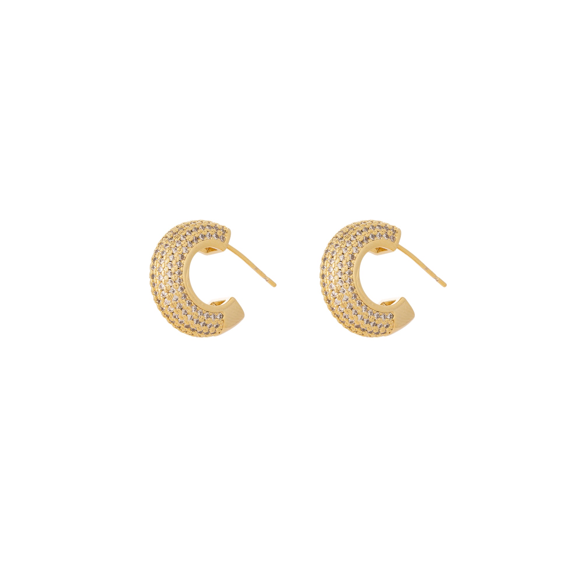 Bold Gold CZ Statement Posts EA-0310 EA-0311