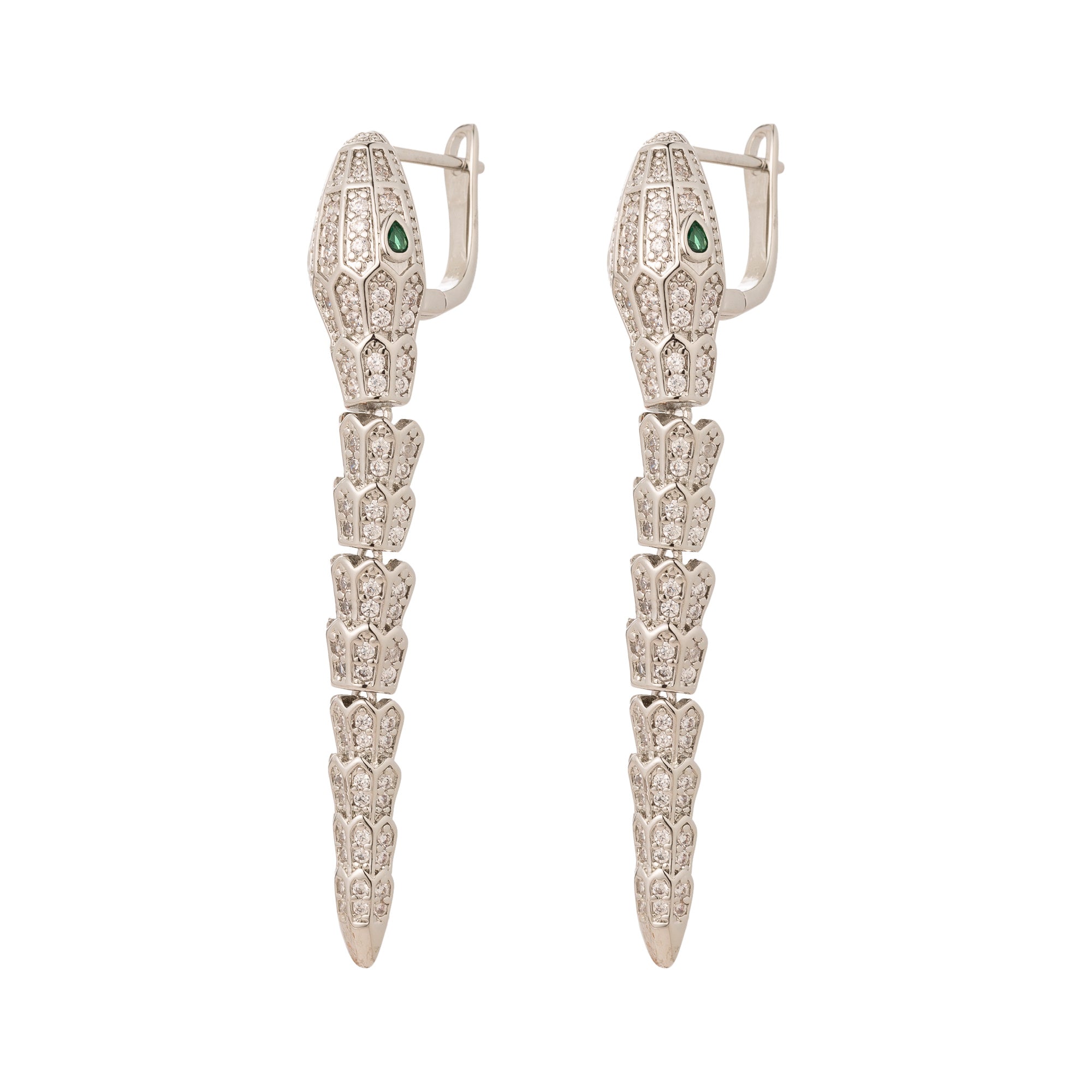 Statement Gold CZ Snake Huggies EA-0074 EA-0075