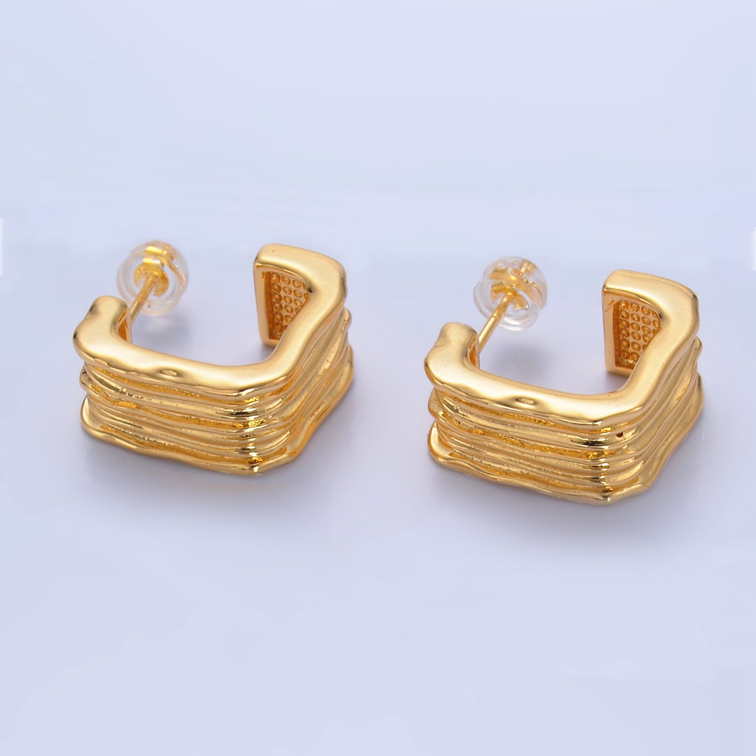 Gold Dainty Gold or Silver Gilded Posts EA-0110 EA-0111
