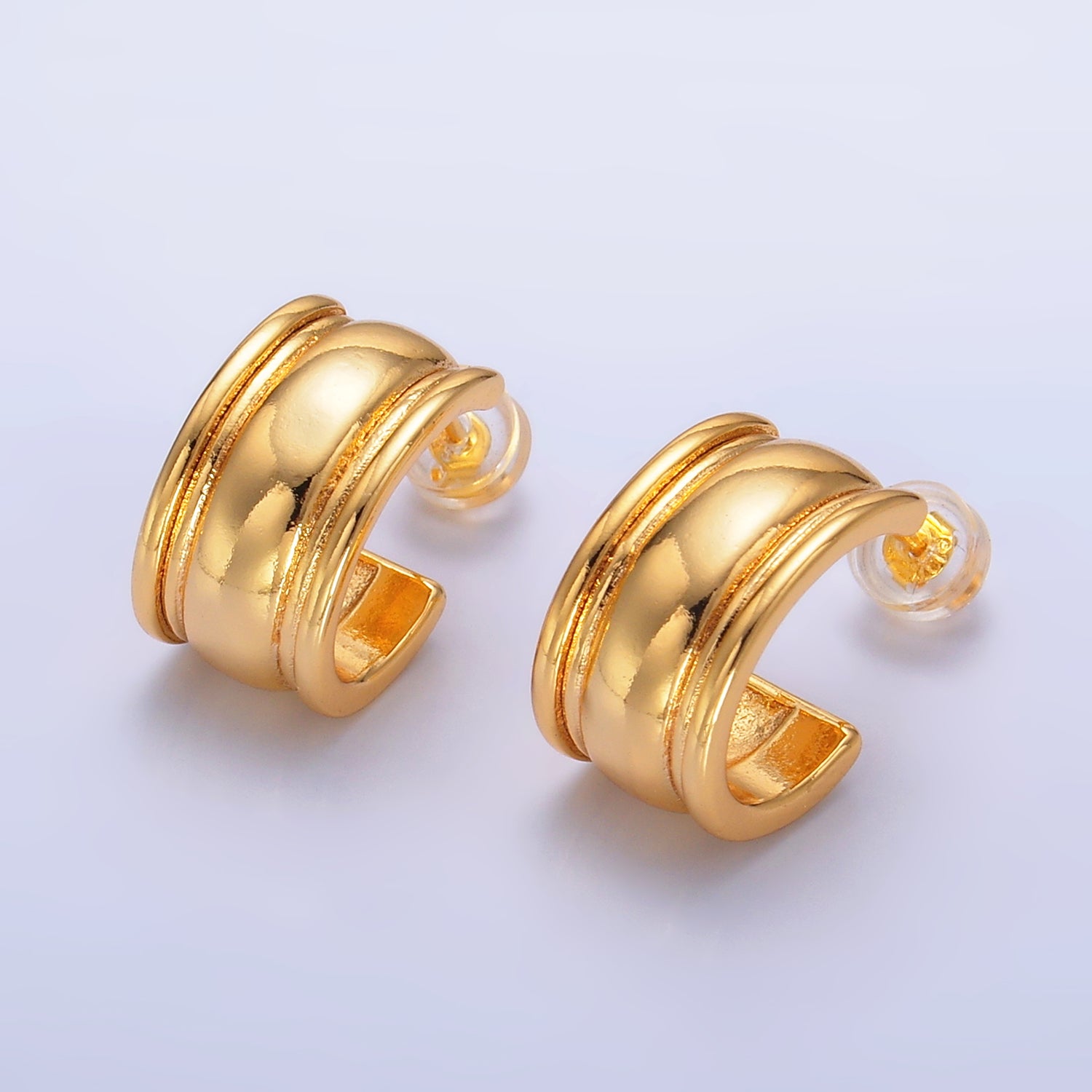 Gold Chunky Gold or Silver Minimalist Posts EA-0167 EA-0168