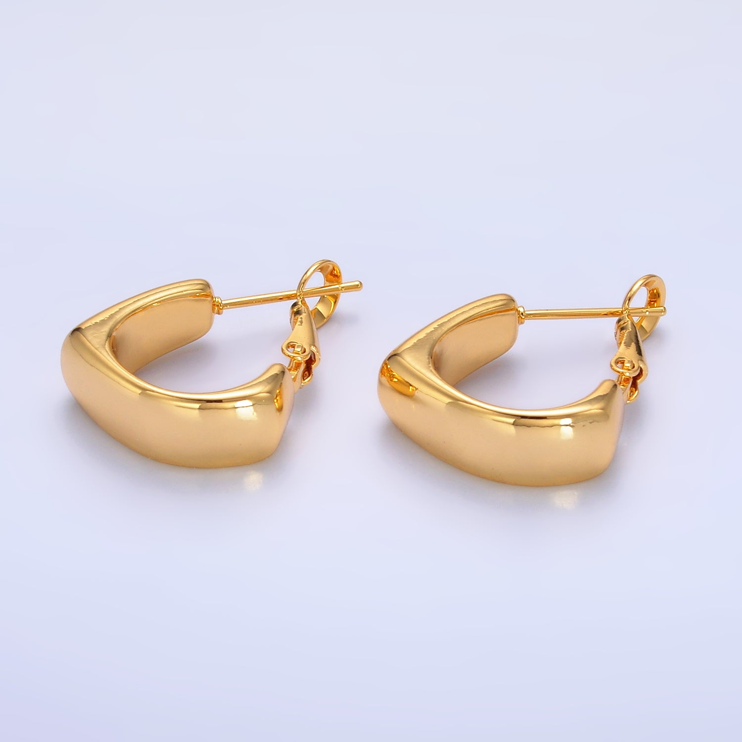 Gold Minimalist Gold or Silver Petite Hoops EA-0177 EA-0178
