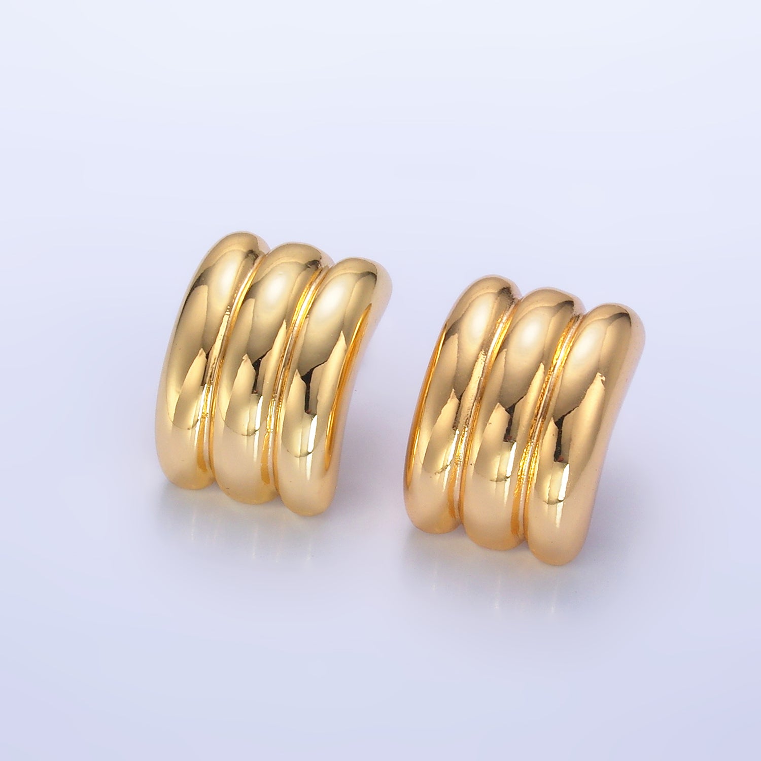 Gold Minimalist Gold or Silver Statement Studs E-0208 EA-0209