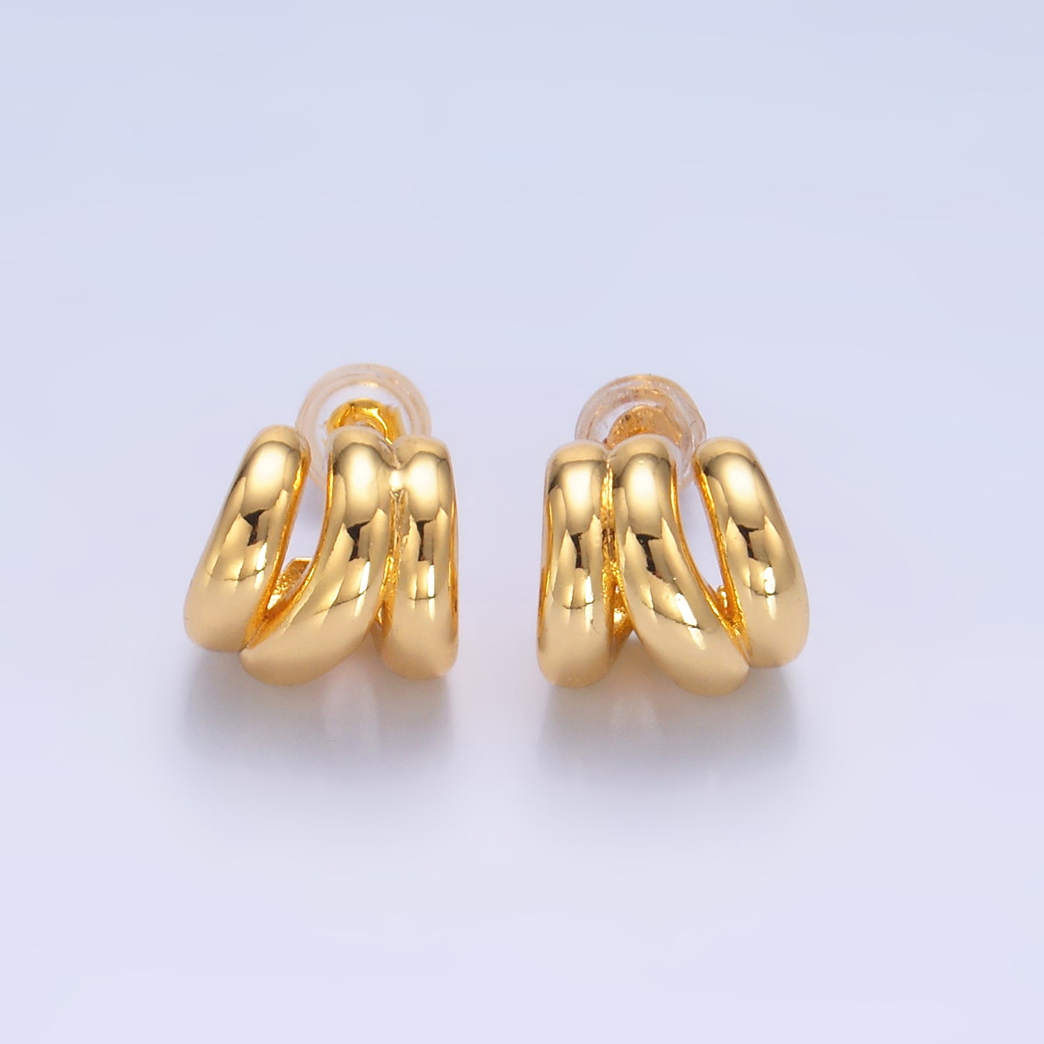 Gold Classic Gold or Silver Chunky Studs EA-0231 EA-0232