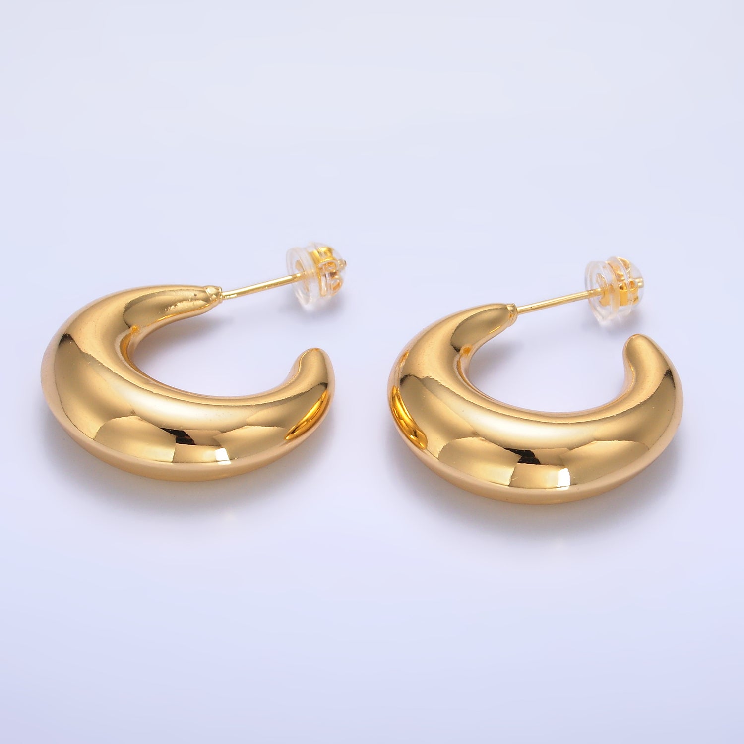 Gold Chunky Gold Minimalist Hoops EA-0261