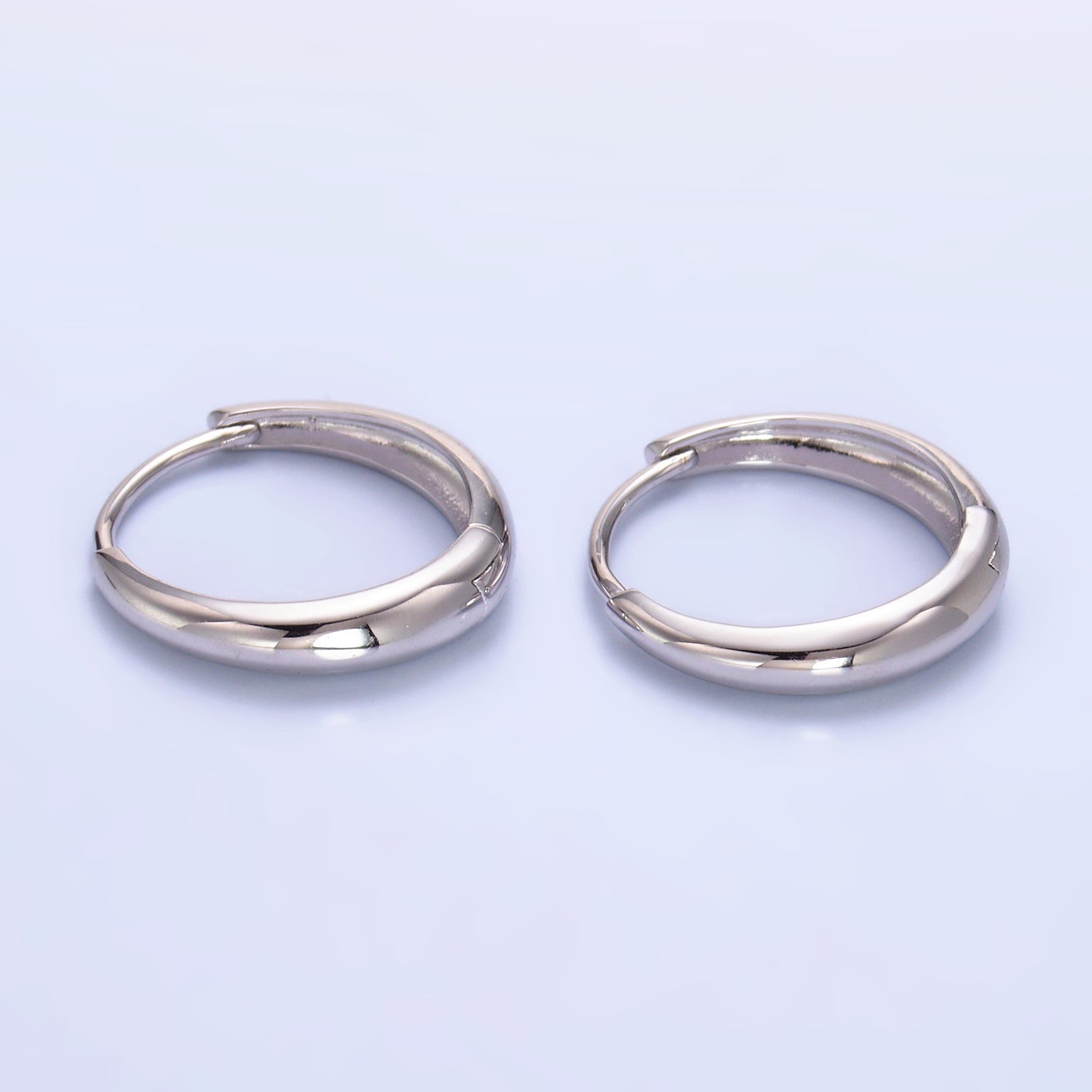 Minimalist Sterling Silver Petite Huggies ✦ EA-SL553