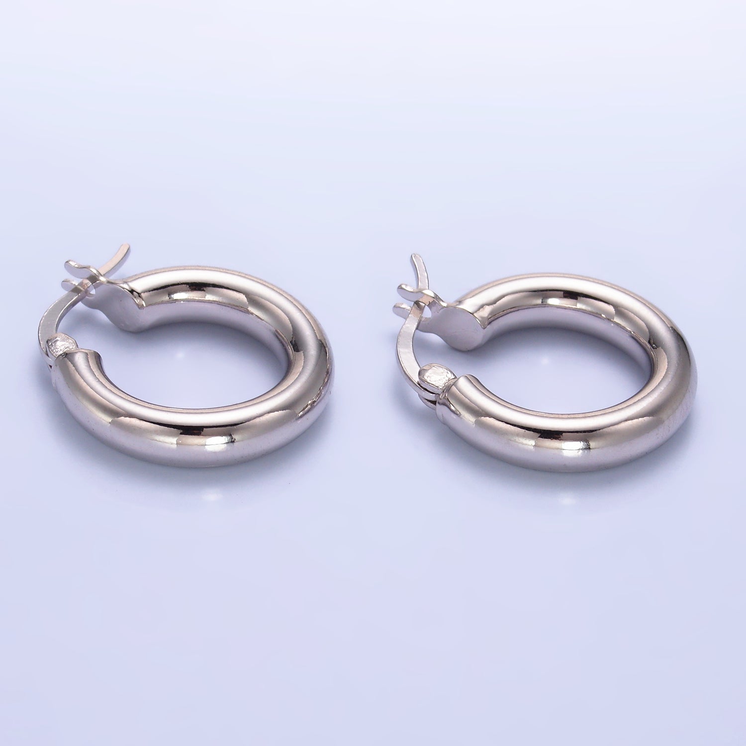 Dainty Sterling Silver Minimalist Hoops ✦ EA-SL559