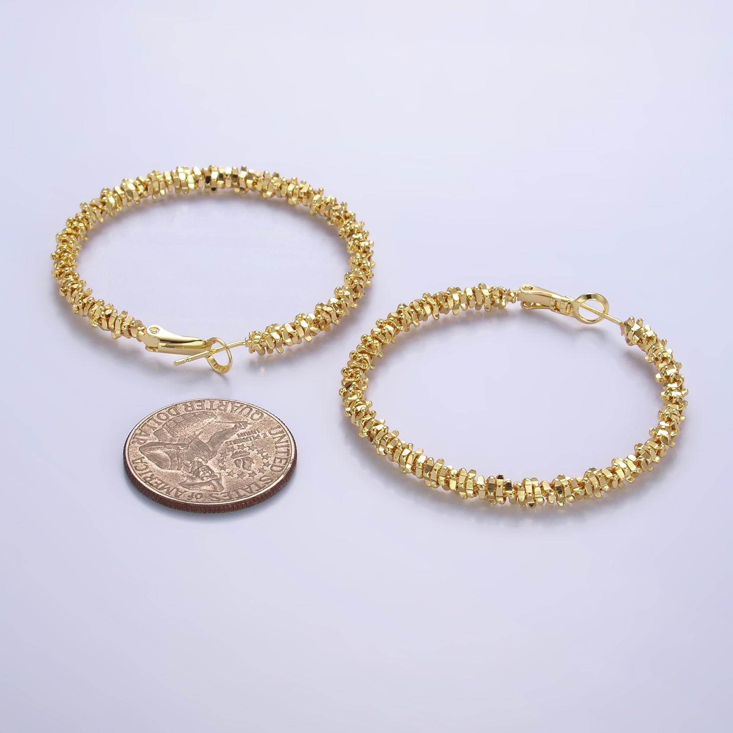 Gold Statement Gold Geometric Earring ✦ EA-0227