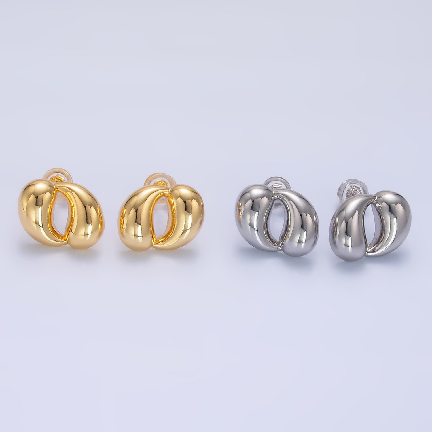 Gold Mini Gold or Silver Tear Drop Studs EA-0205 EA-0206