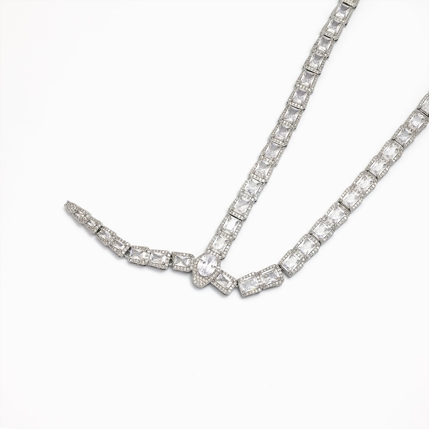 Gold Classic Gold CZ Emerald Cut Tennis ✦ NC-0054 NC-0053