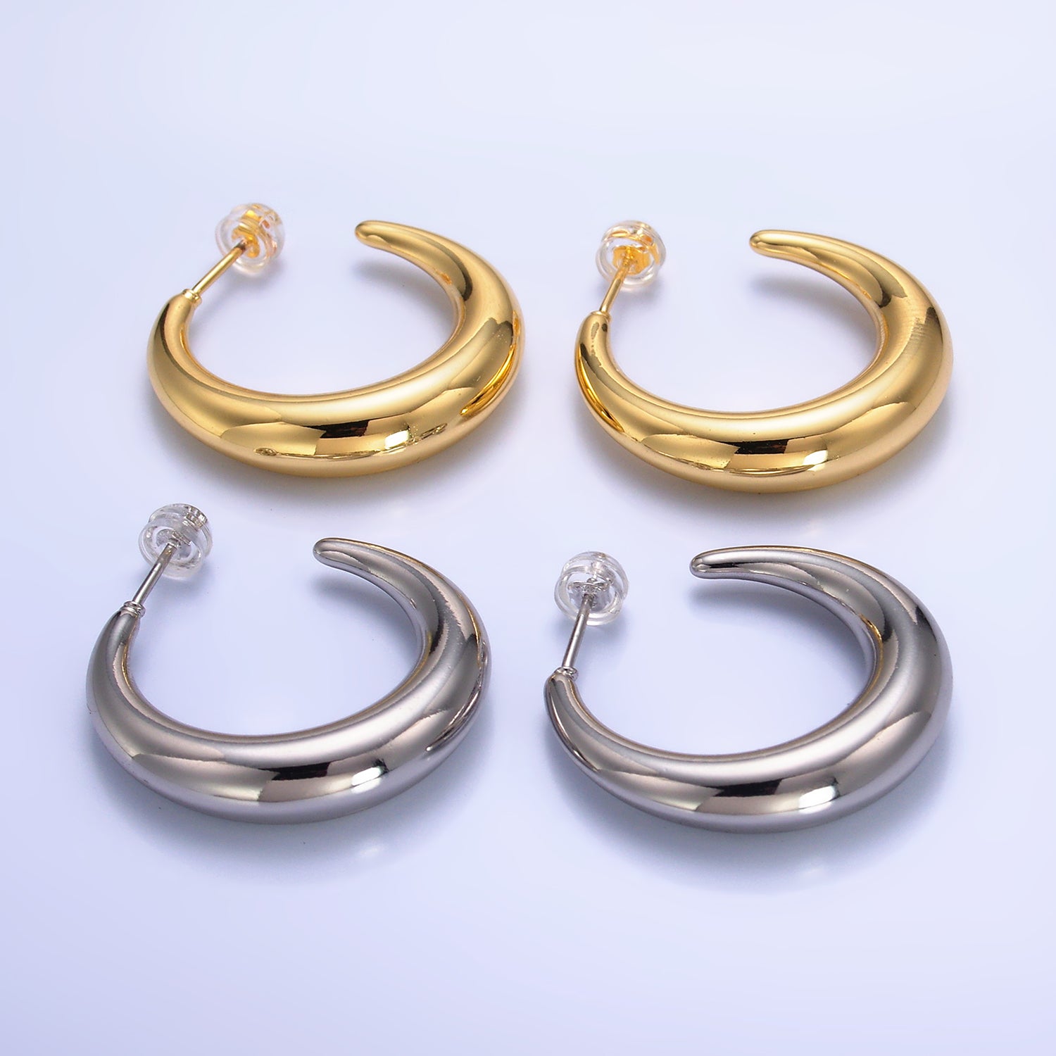 Gold Minimalist Gold or Silver Dainty Posts EA-0183 EA-0184