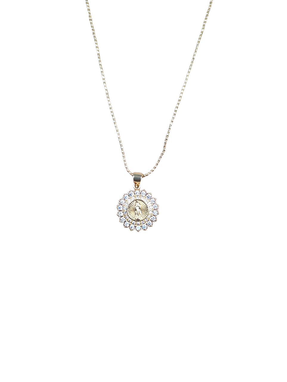 Virgin De Guadalupe Bead Ball Chain ✦ NC-SJ0547