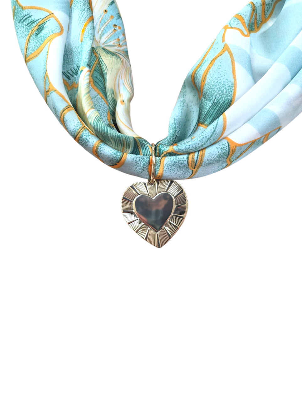Gold Heart Scarf Necklace ✦ NC-SJ0461