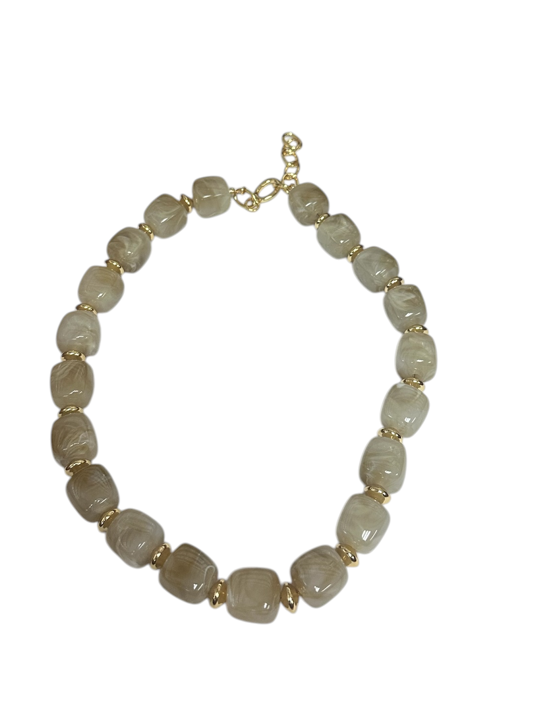 Colored Chunky Resin Beaded Necklace