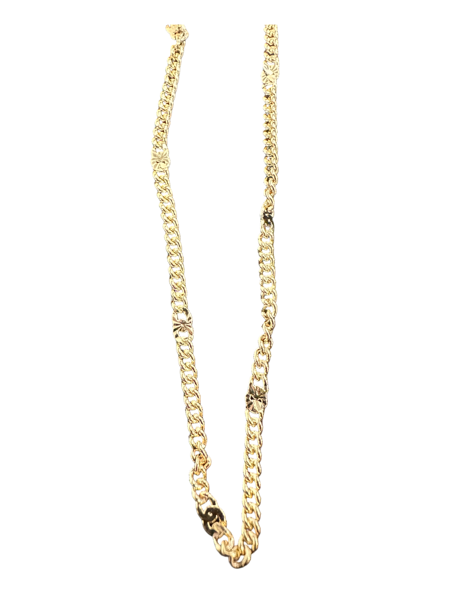 Dainty Miami Cuban link with textured link NC-SJ2139