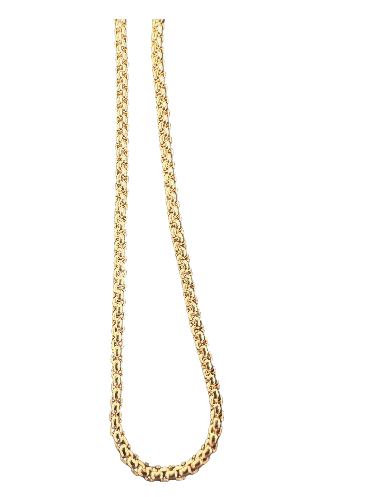 Franco rolled tube link necklace NC-SJ2143