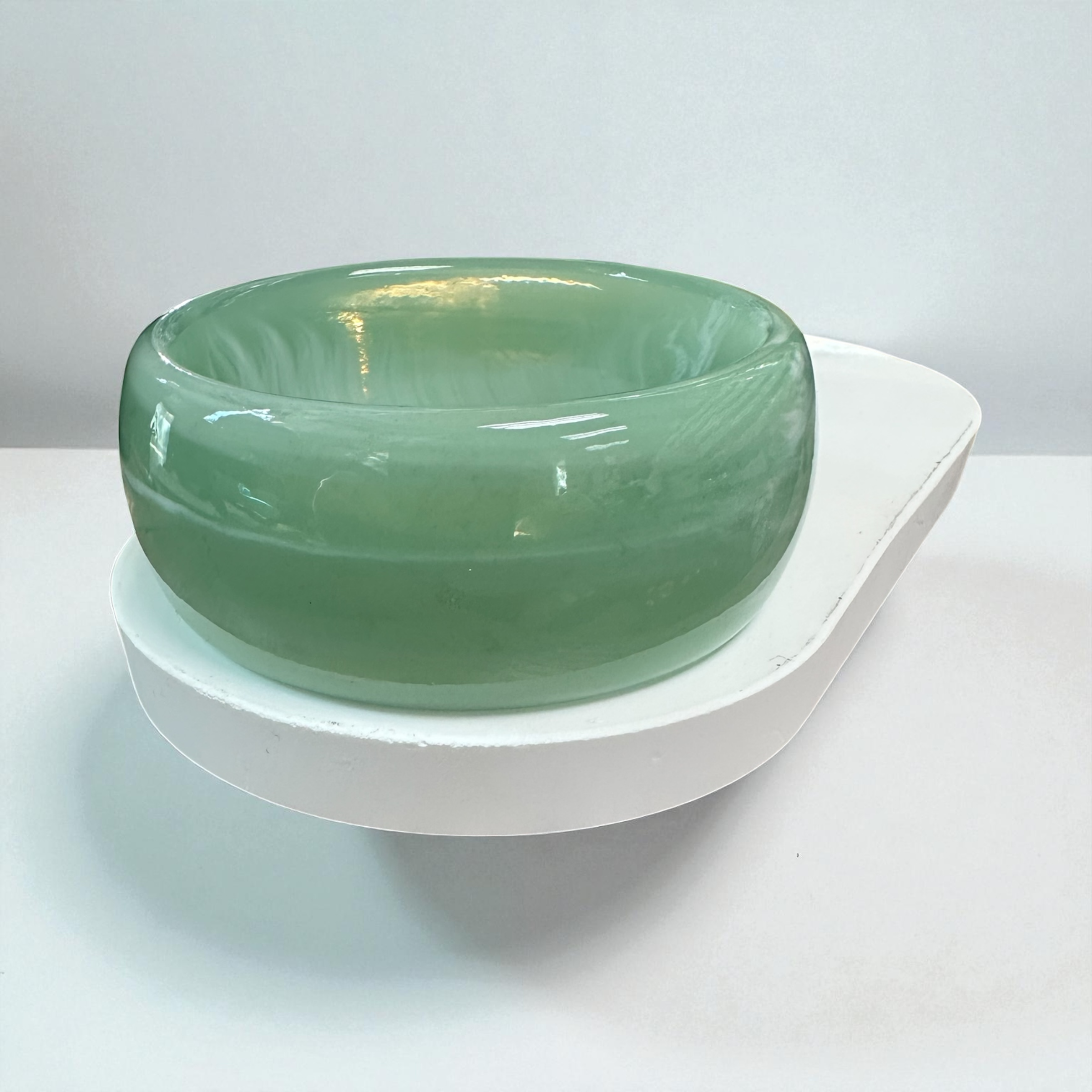 Resin Acrylic Wide Bangle Bracelet ✦ BA-21WA3440