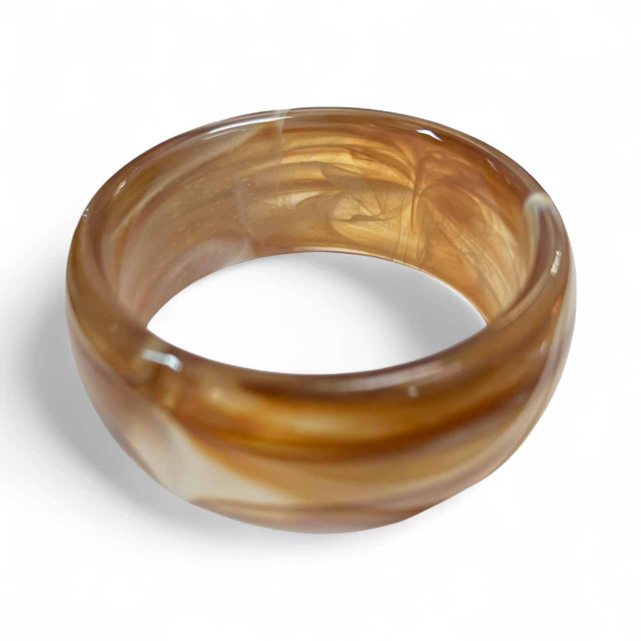 Resin Acrylic Wide Bangle Bracelet ✦ BA-21WA3437