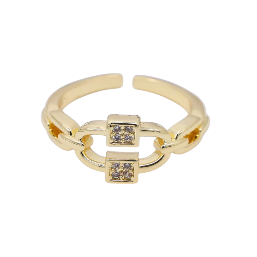 Micro Paved CZ Cable Chain Ring RI-21O1183