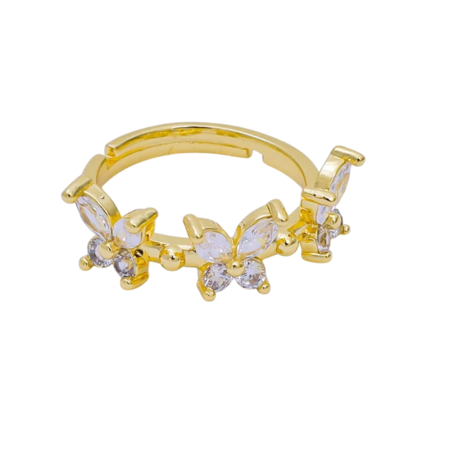 Marquise CZ The Trinity Butterfly Ring RI-21O1451