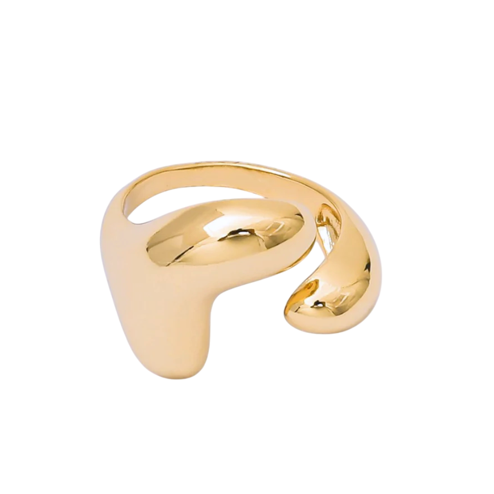 Molten Gold Modern Wrap Ring RI-21O218