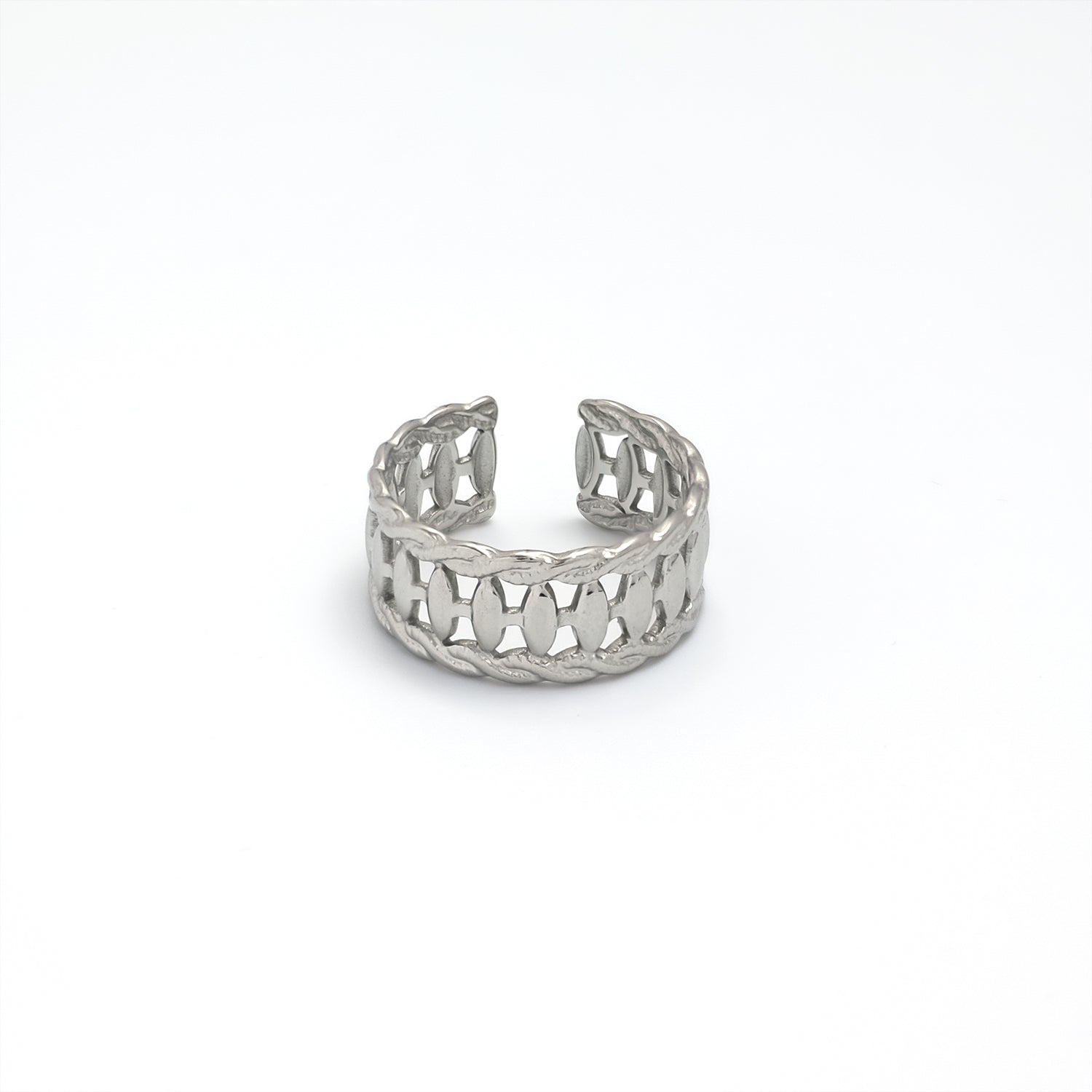Bold Silver Chunky Stainless-Steel ✦ RI-0012