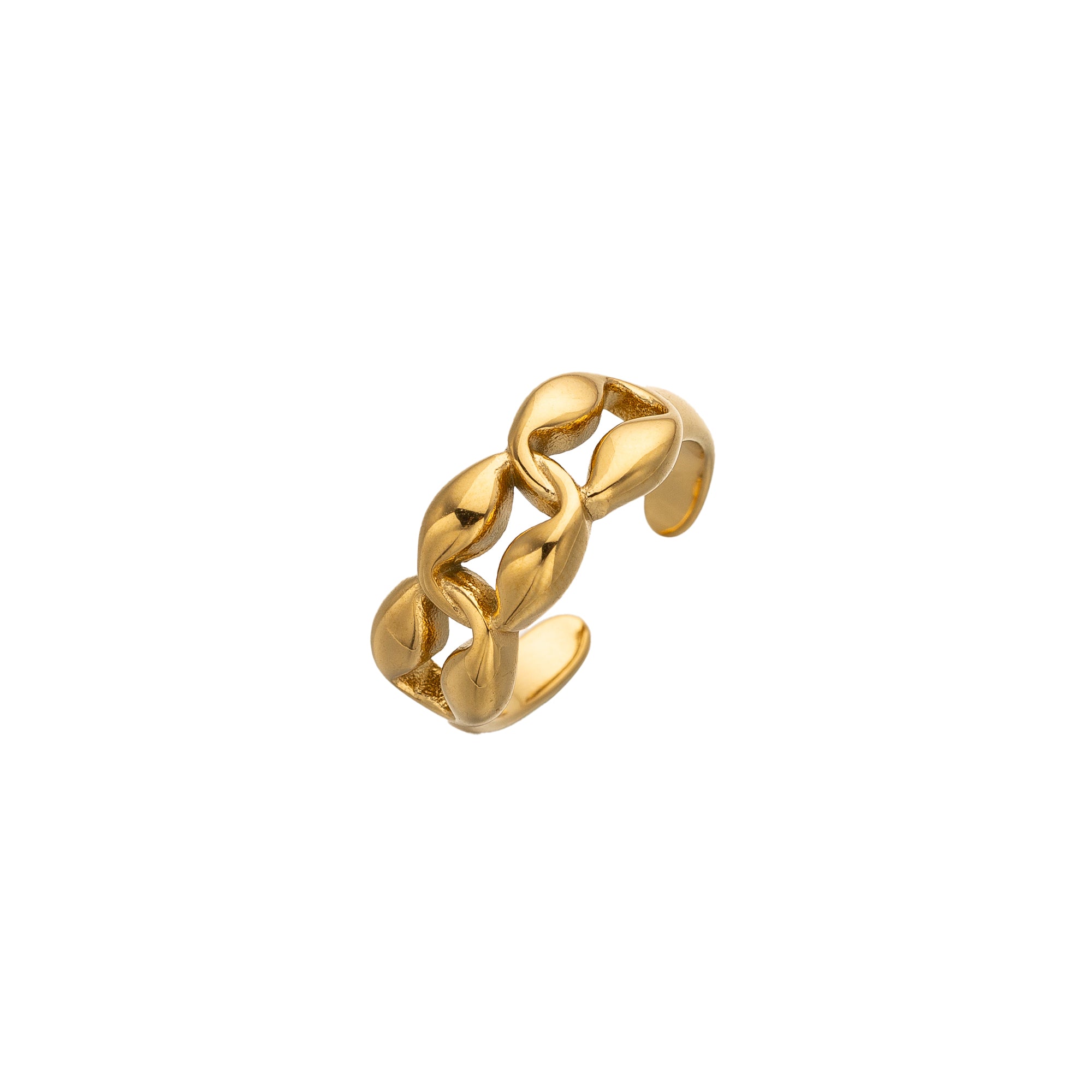 Gold Chunky Stainless Steel Mariner Adjustable ✦ RI-0030
