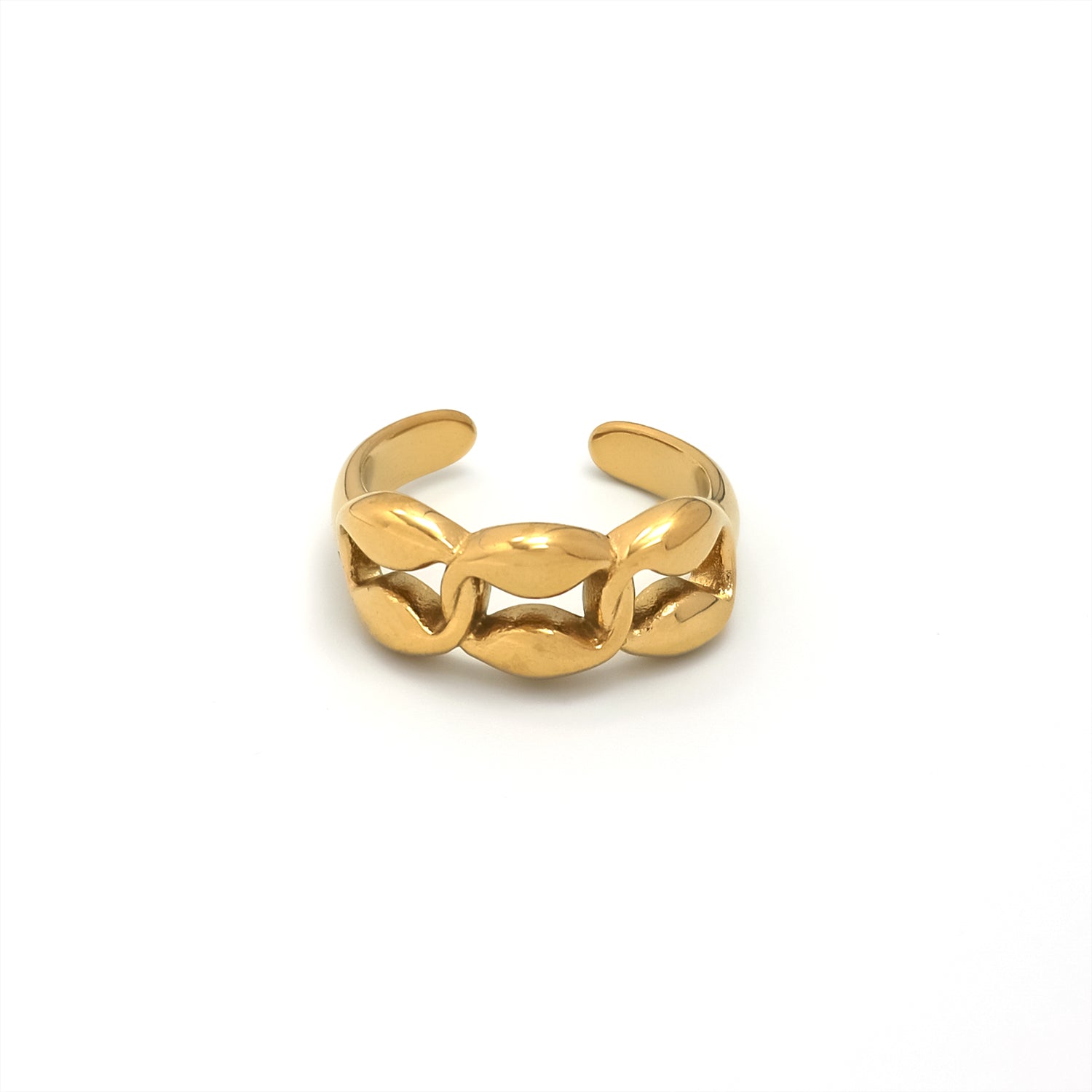 Gold Chunky Stainless Steel Mariner Adjustable ✦ RI-0030