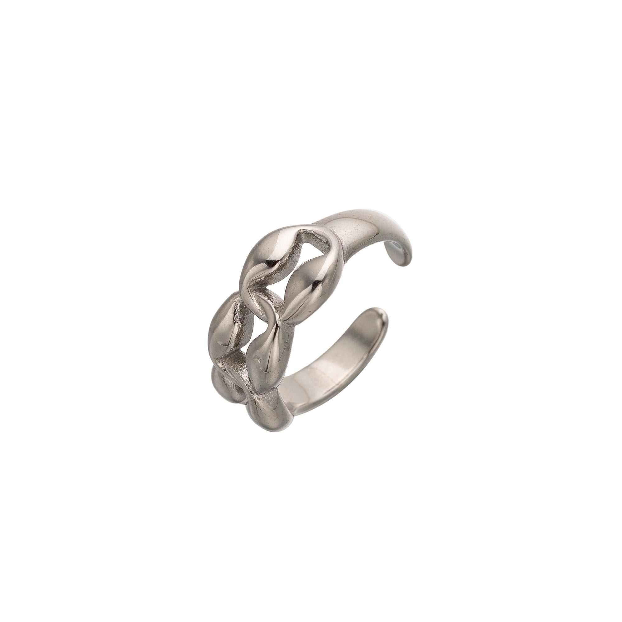 Silver Chunky Stainless Steel Mariner Adjustable ✦ RI-0031