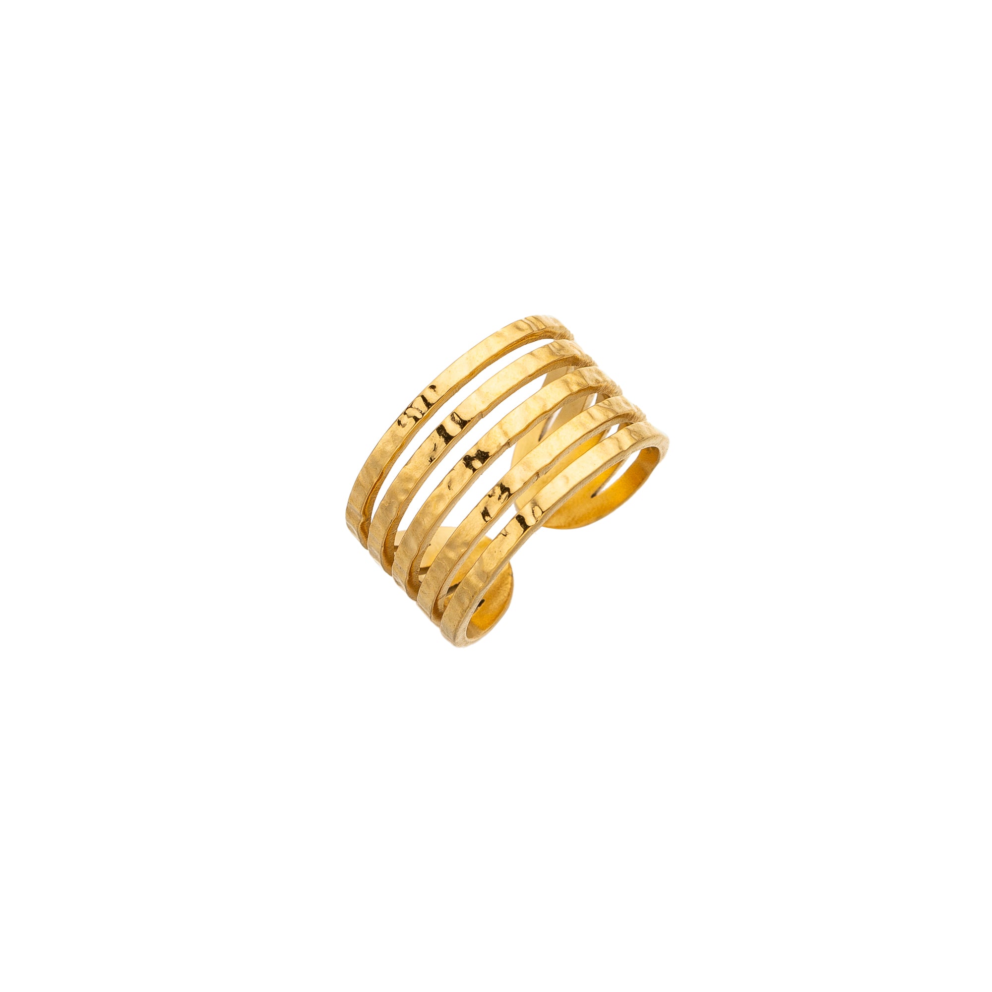 Bold Gold Stacked Stainless-Steel ✦ RI-0048