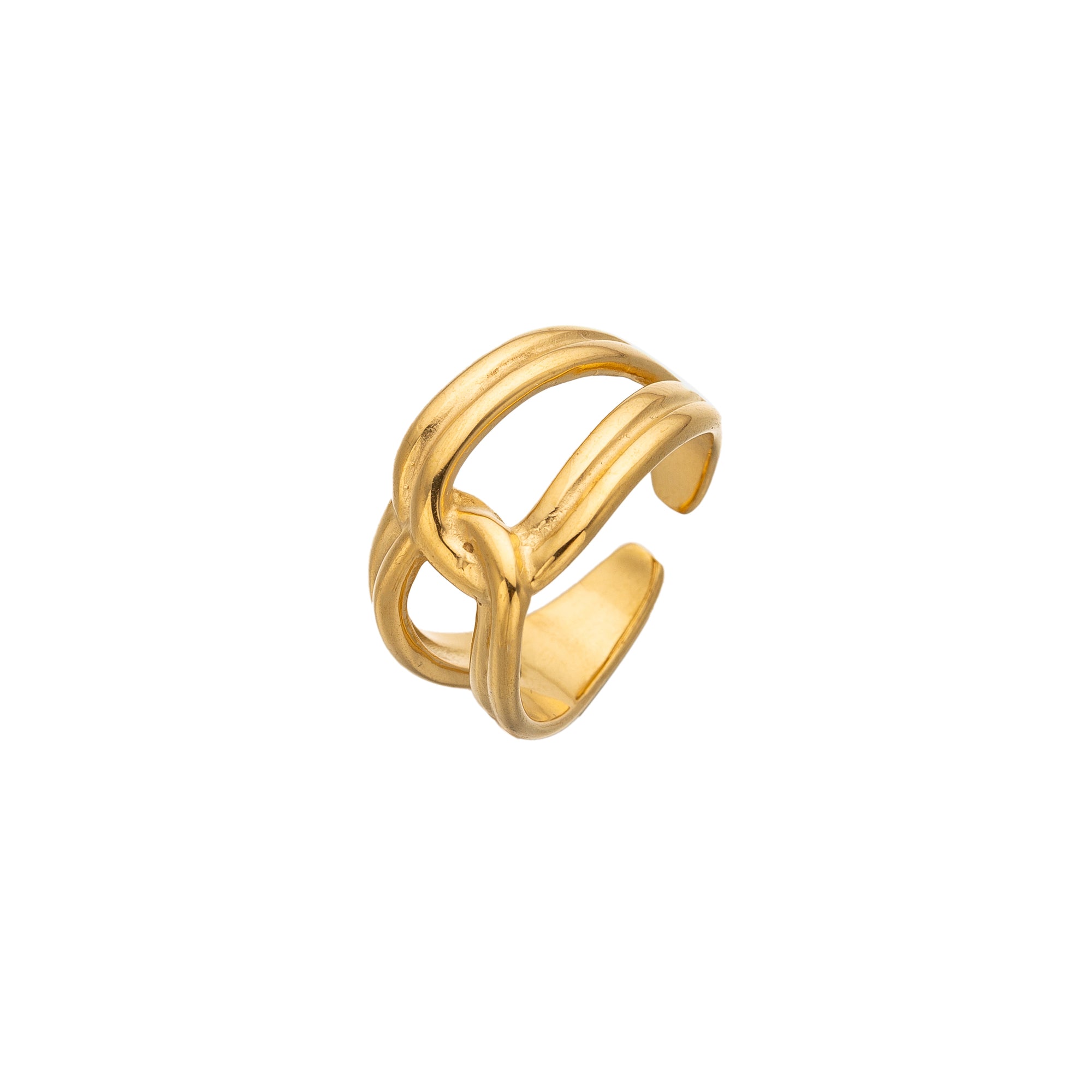 Gold Classic Stainless Steel Knot Adjustable ✦ RI-0070