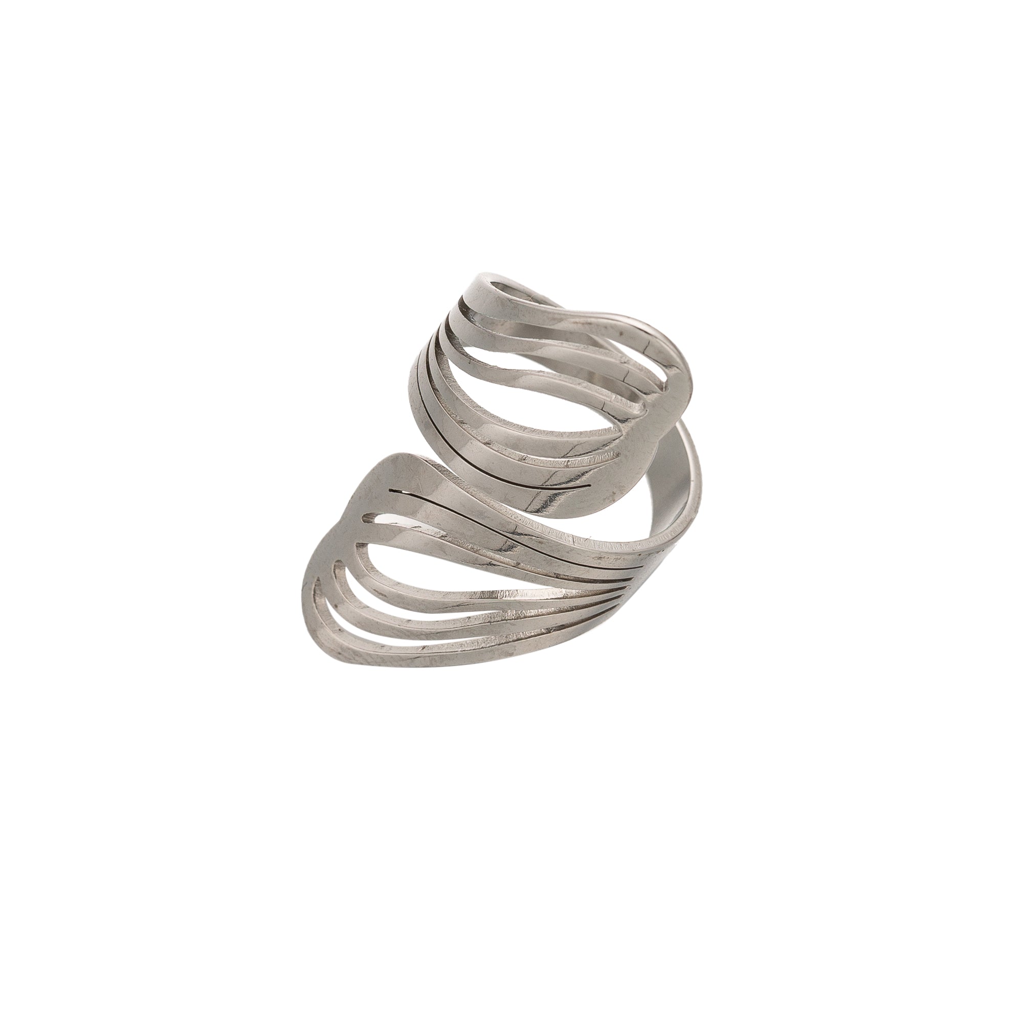 Silver Thick Stainless-Steel Statement 7 ✦ RI-0077