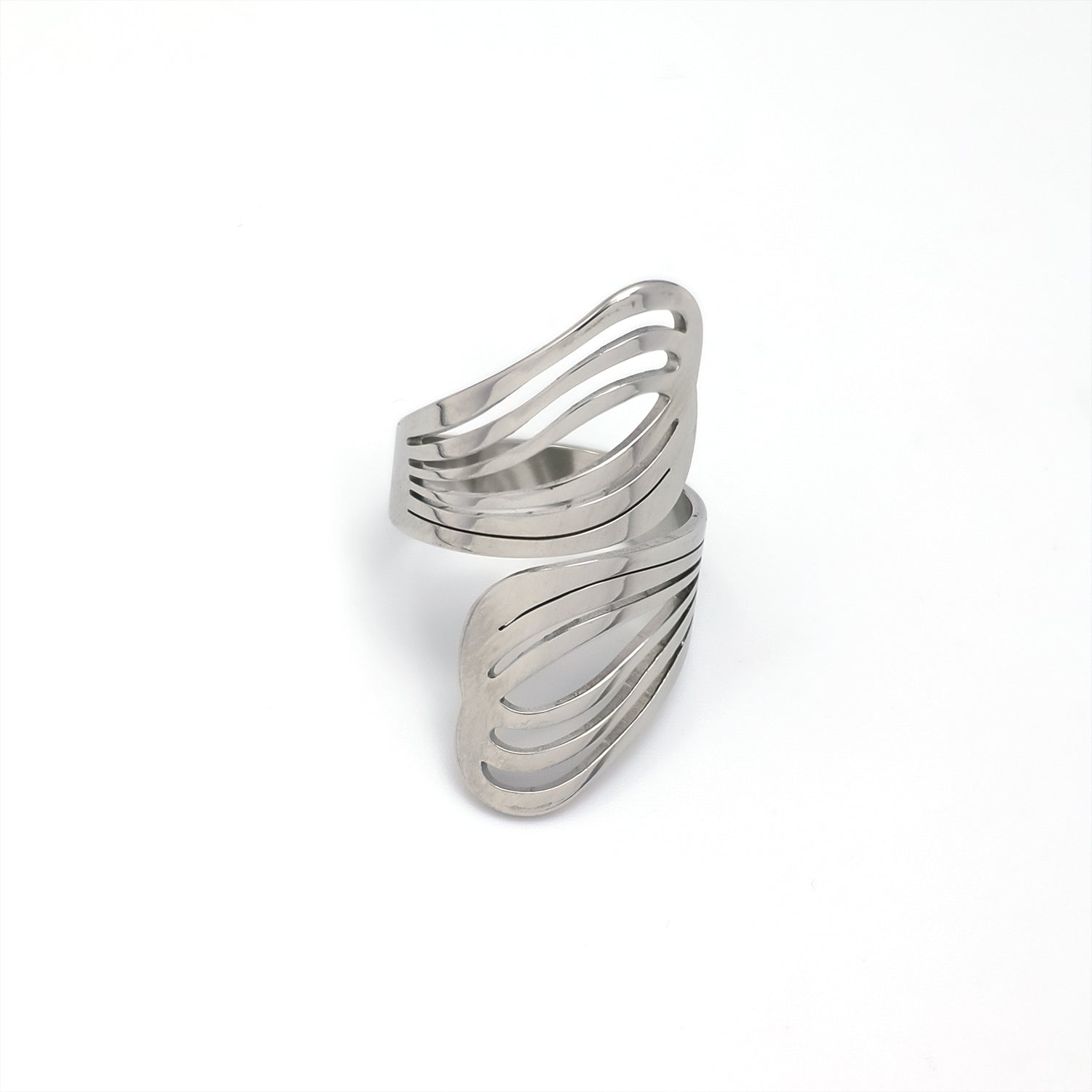 Silver Thick Stainless-Steel Statement 7 ✦ RI-0077