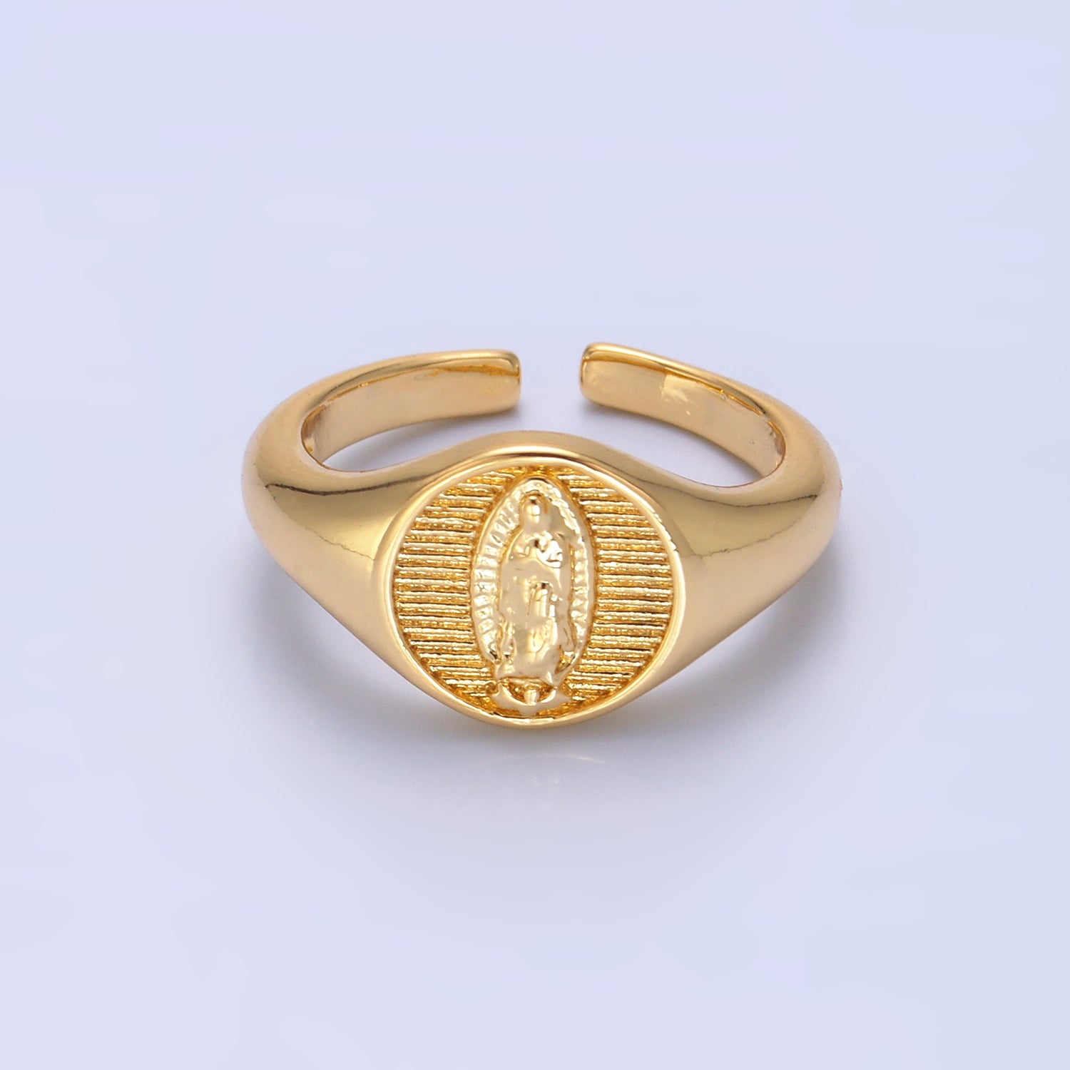 Gold Classic Gold Mary Adjustable Ring-00104