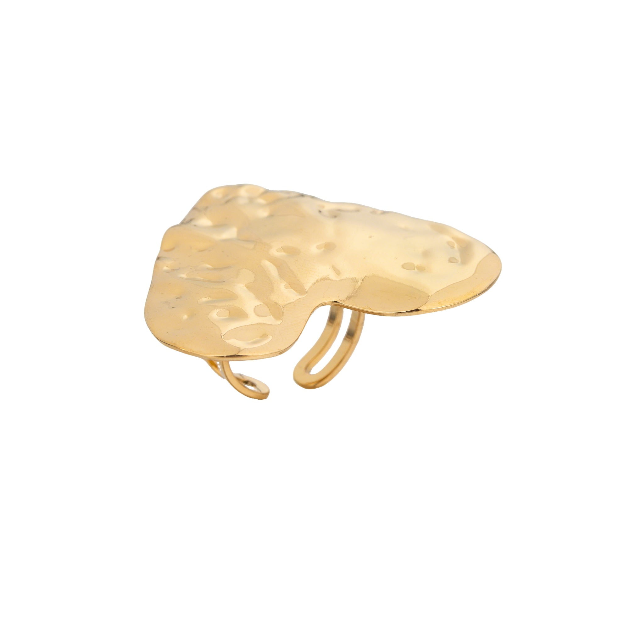 Gold Statement Stainless Steel Heart Adjustable ✦ RI-0324