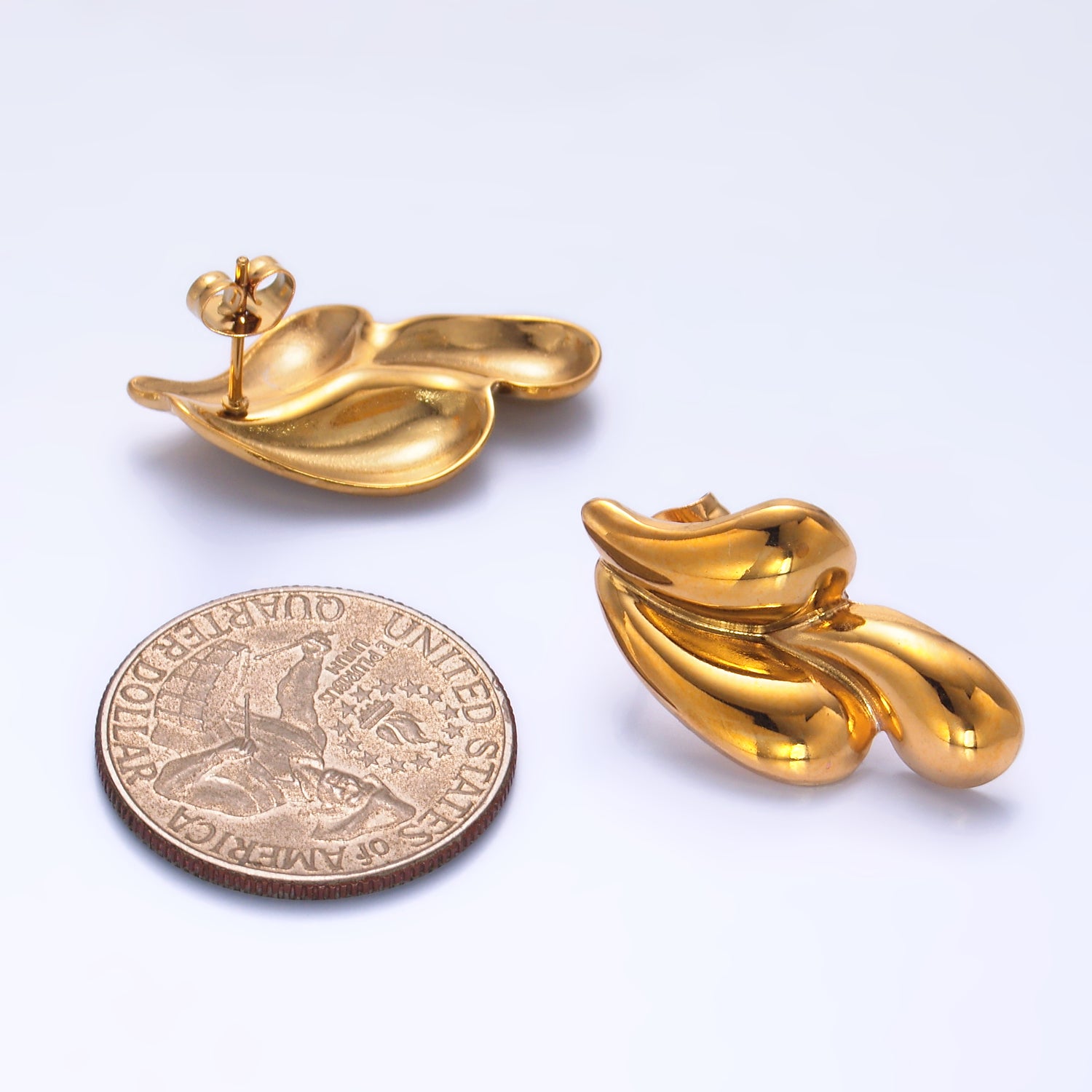 Water Droplet Ear Studs EA-0176