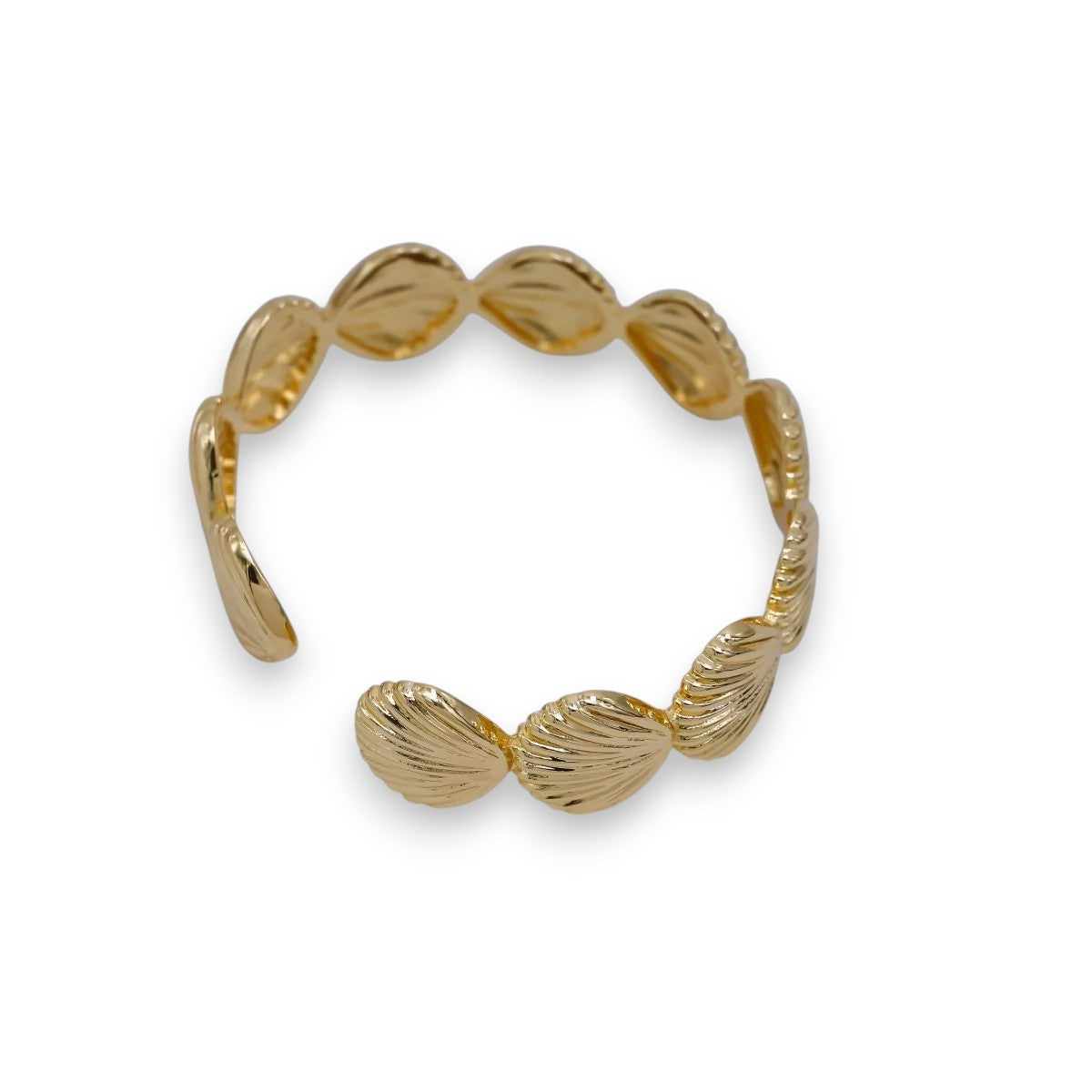 Clam Seashell Bangle Cuff Bracelet ✦ BA-21WA3250