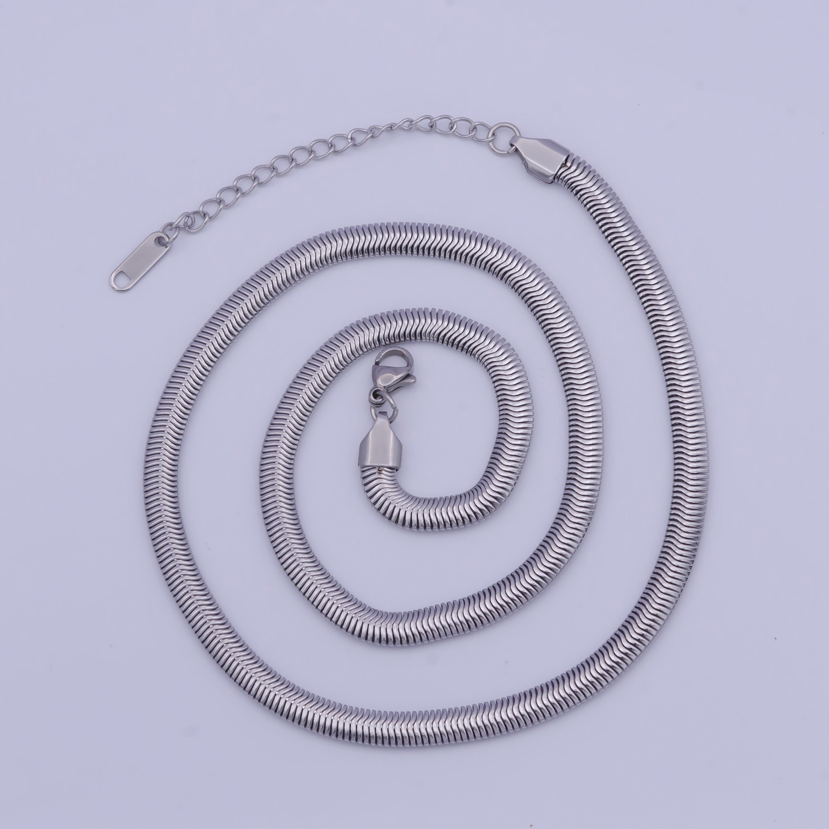 Snake Chain Necklace 16 18 20 Inch + 2.5" extender Length in Gold Chain