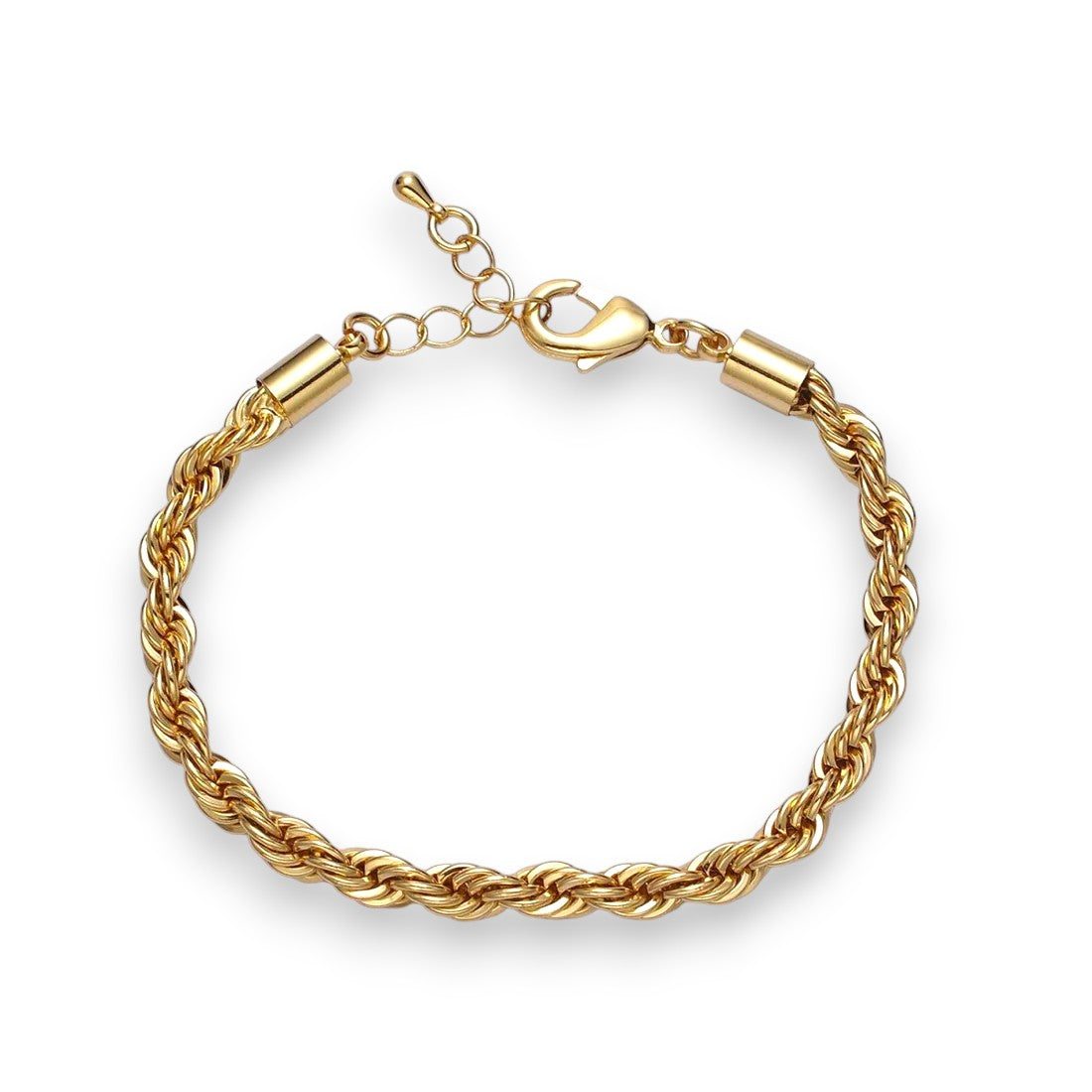 Bold Gold Twisted Rope Chain Bracelet BR-21WA1540