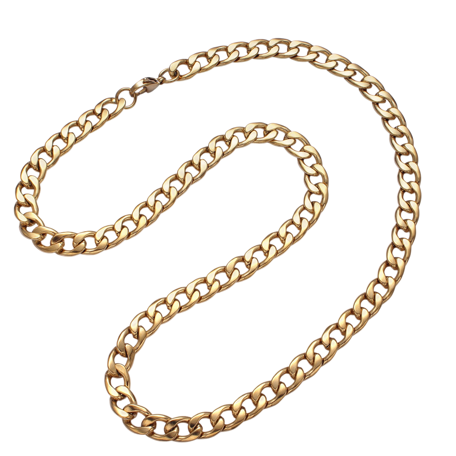 Long Gold Miami Cuban Curb Chain Necklace Chain Necklace CN-21WA1589