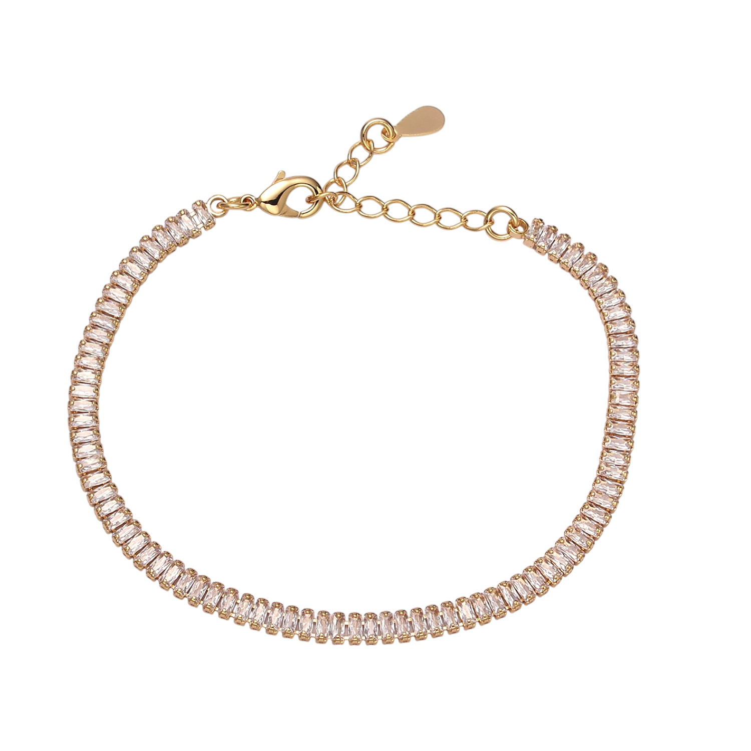 Clear Baguette CZ Tennis Chain BR-21WA1820