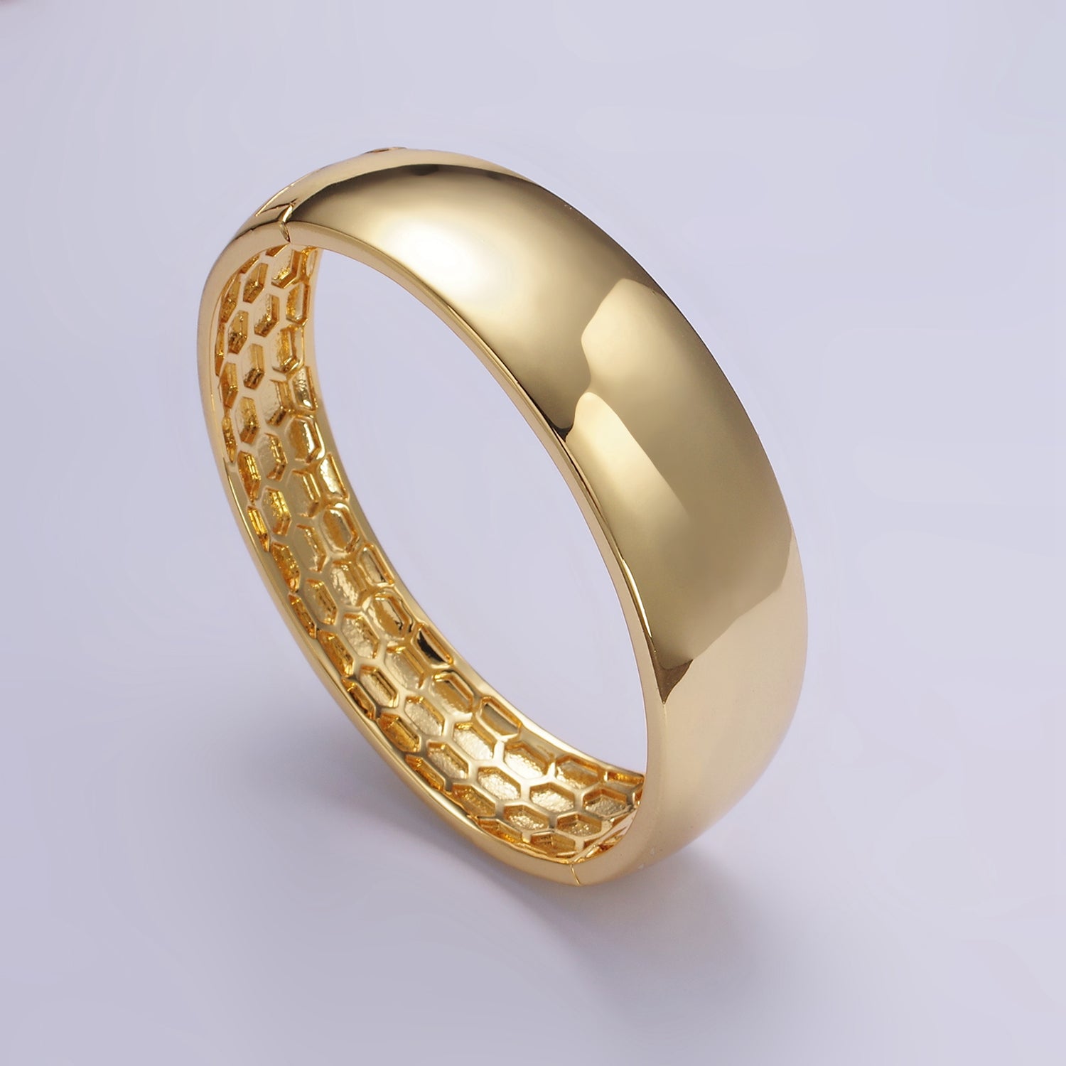 Gold Minimalist Band Bangle Bracelet ✦ BR-21WA2517