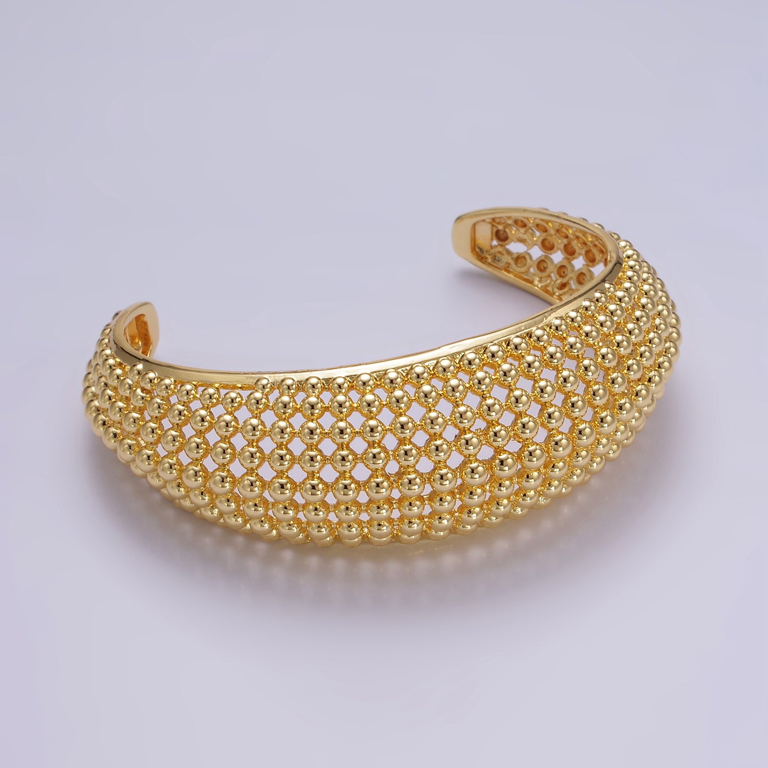 Beaded Stacked Cuff Bangle ✦ BR-21WA2529
