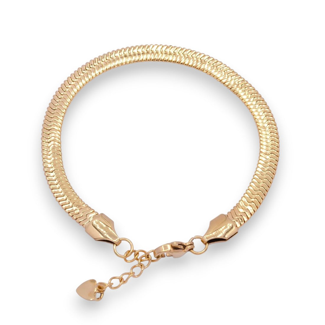 Classic Gold Herringbone Bracelet BR-21WA926