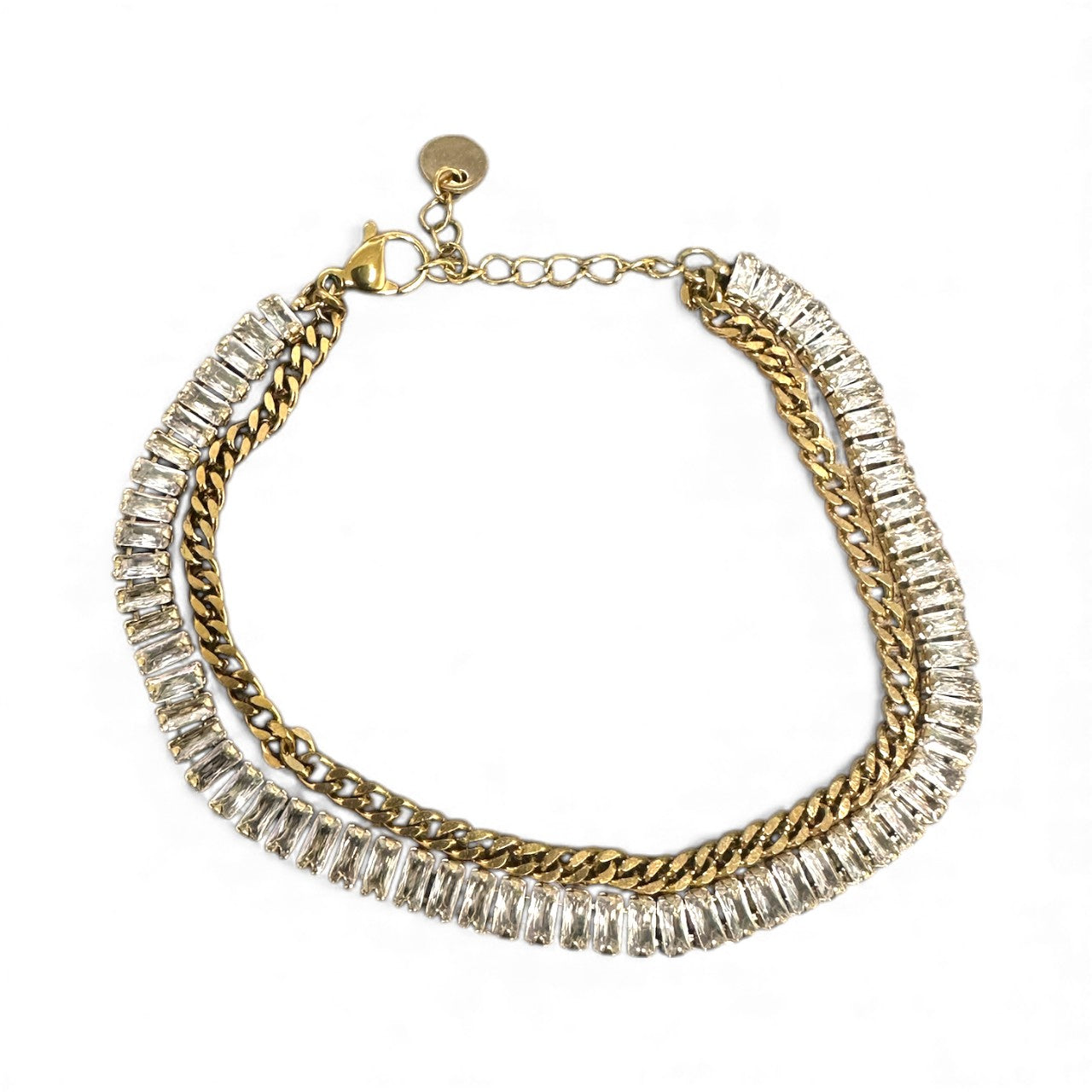 Gold Dainty Gold CZ Tennis Chain Link