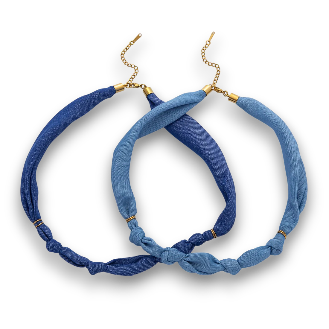 Light Blue Denim Knot Scarf