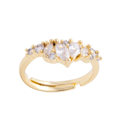 Marquise Teardrop Cluster Rings RI-21O272