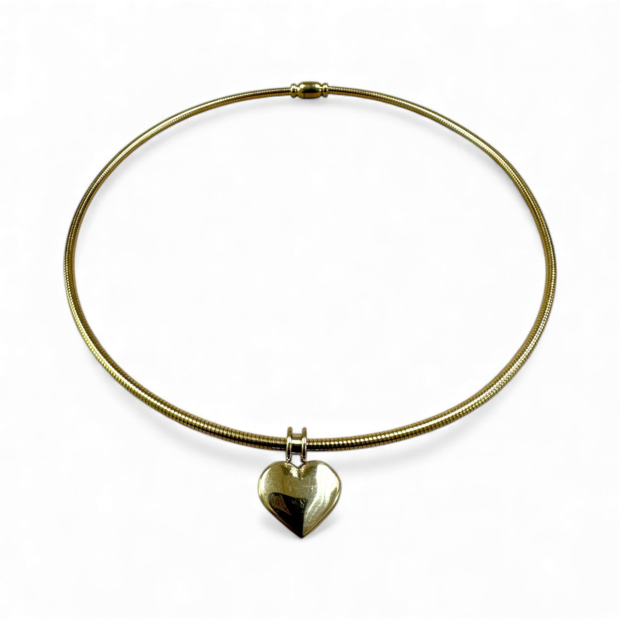 Snake Chain Heart Choker Necklace NC-2004