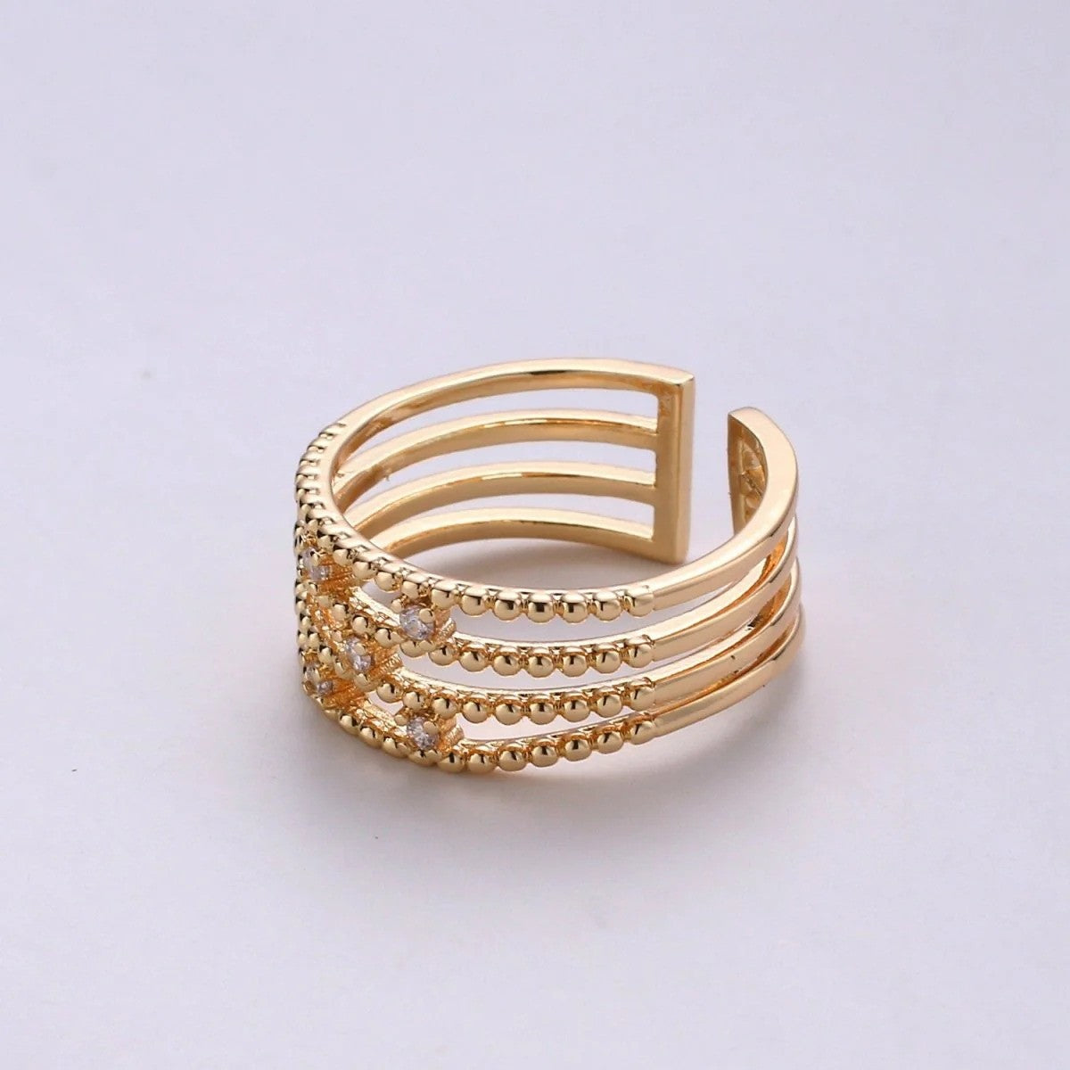 Micro Pave Cz adjustable Ring ✦ RI-21R0056