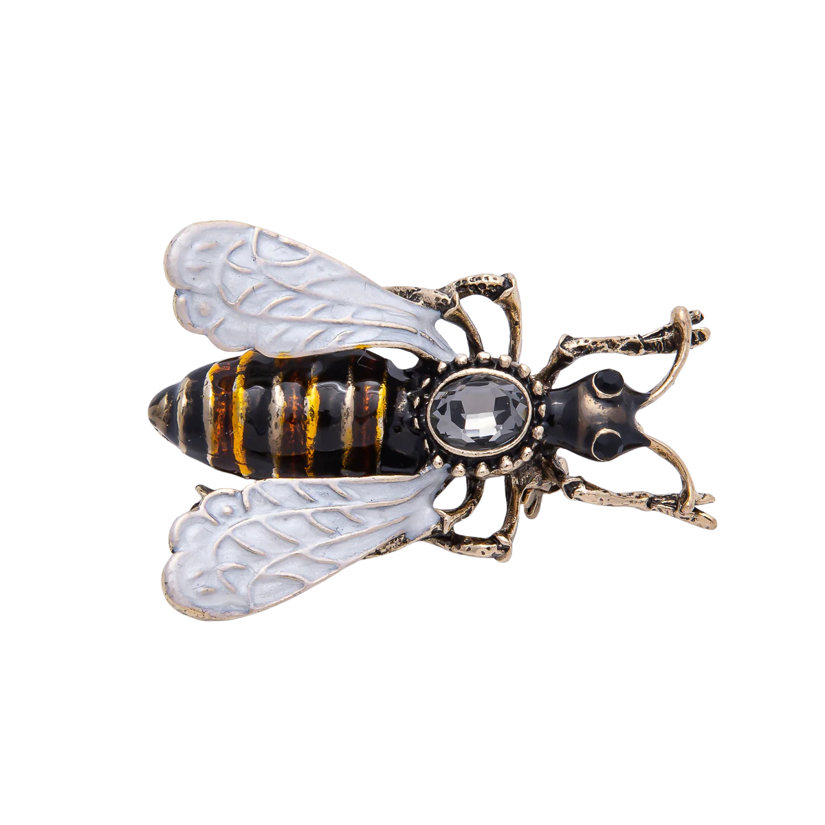 Queen Bee Stone CZ Brooch Pin